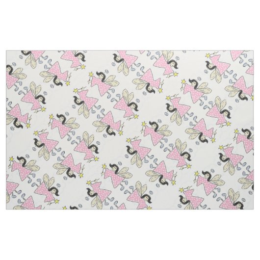 Rosa Punkt Angel Stoff (Fat Quarter (45,7 x 55,9 cm))