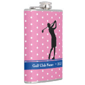 Rosa Punkt "Birdie Juice" Flasche Flasche Flachmann (Rechts)