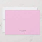 Rosa Punkt Butterfly Geburtstag Einladung (Rückseite)