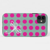 Rosa Punkt Dragonfly Art Case-Mate iPhone 5 Hülle (Rückseite (Horizontal))