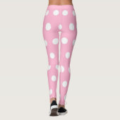 Rosa Punkt Leggings (Rückseite)