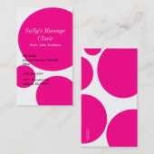 Rosa Punkt-Profil-Geschäfts-Karte Visitenkarte (Vorne/Hinten)