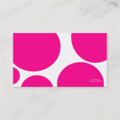 Rosa Punkt-Profil-Geschäfts-Karte Visitenkarte (Rückseite)