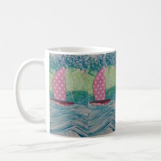 Rosa Punkt Sail Kaffeetasse (Links)