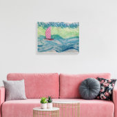 Rosa Punkt Sail Leinwanddruck (Insitu (Wohnzimmer))