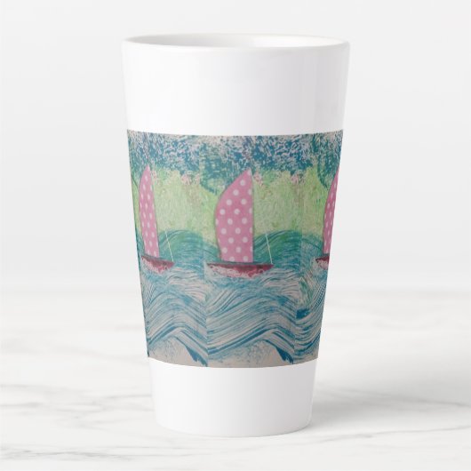 Rosa Punkt Sail Milchtasse (Vorderseite)