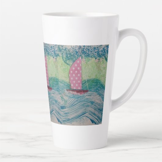 Rosa Punkt Sail Milchtasse (Rechts)