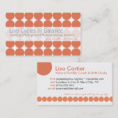 Rosa Punkt-Visitenkarten Visitenkarte (Vorne/Hinten)