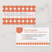 Rosa Punkt-Visitenkarten Visitenkarte (Vorne/Hinten)