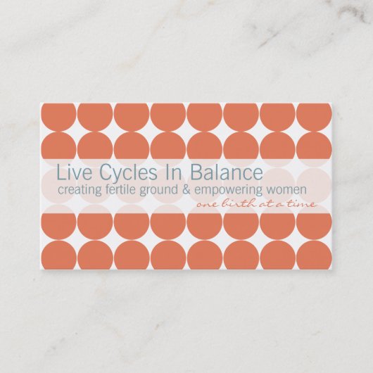 Rosa Punkt-Visitenkarten Visitenkarte (Vorderseite)