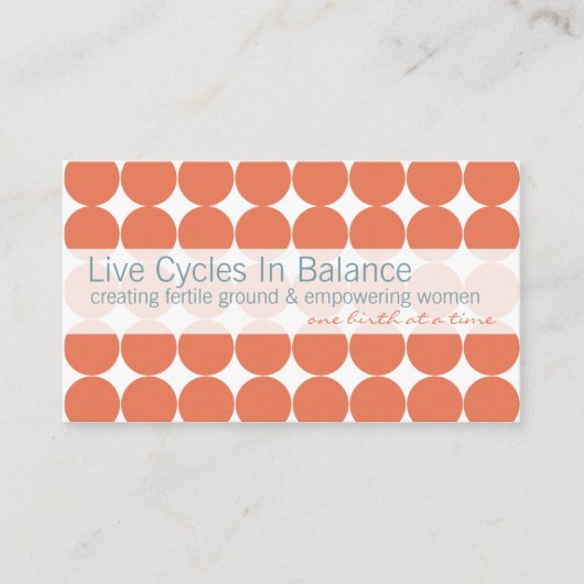 Rosa Punkt-Visitenkarten Visitenkarte (Vorderseite)