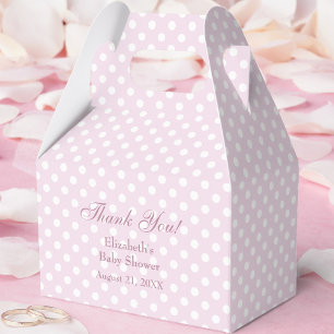 Rosa Punkte Baby Shower Geschenkbox Geschenkschachtel