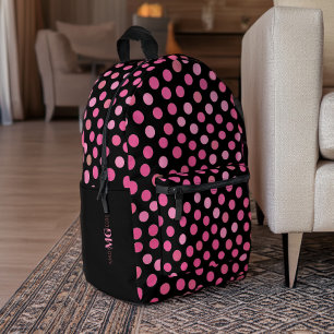 Rosa Punkte Bedruckter Rucksack