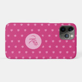 Rosa Punkte - Case-Mate iPhone Hülle (Rückseite (Horizontal))