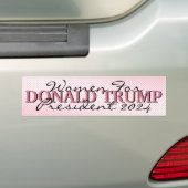 Rosa Punkte Frauen für Donald Trump-Autoaufkleber Autoaufkleber (Auf Auto)