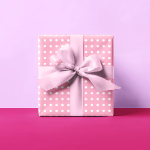 Rosa Punkte Geschenkpapier