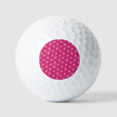 Rosa Punkte - Golfball (Vorderseite)