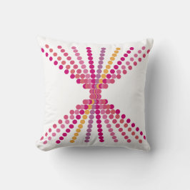 rosa Punkte Kissen