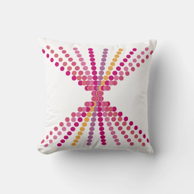 rosa Punkte Kissen (Vorderseite)