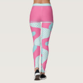 rosa Punkte Leggings (Rückseite)