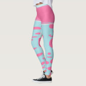 rosa Punkte Leggings (Links)