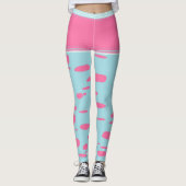 rosa Punkte Leggings (Vorderseite)