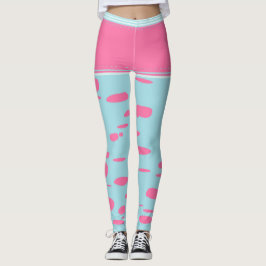 rosa Punkte Leggings