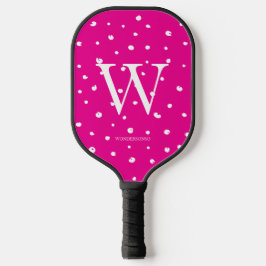 Rosa Punkte Pickleball Schläger