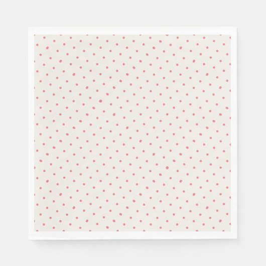 rosa Punkte Serviette (Vorderseite)