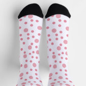 Rosa Punkte-Socken Socken (Oben)