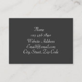 Rosa Punkte Visitenkarte (Rückseite)