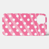 Rosa Punkte Zebra Print Case-Mate iPhone Hülle (Rückseite (Horizontal))