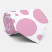 Rosa punktiert Krawatte (Gerollt)