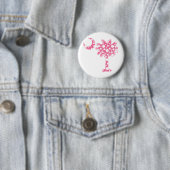 Rosa punktiert Palmetto Button (Beispiel)