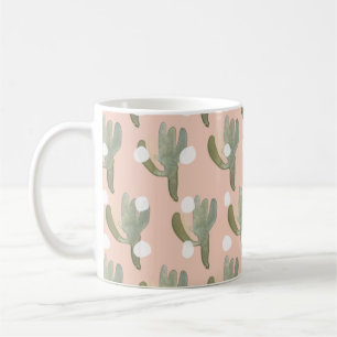 rosa Punktkaktus Kaffeetasse