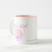 Rosa Purse Girl Tasse (Vorderseite Links)