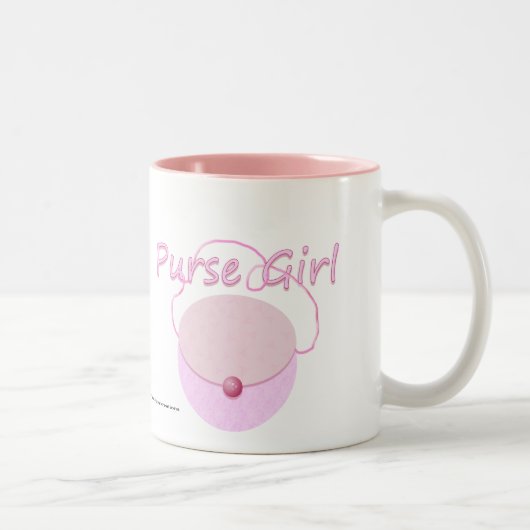 Rosa Purse Girl Tasse (Rechts)