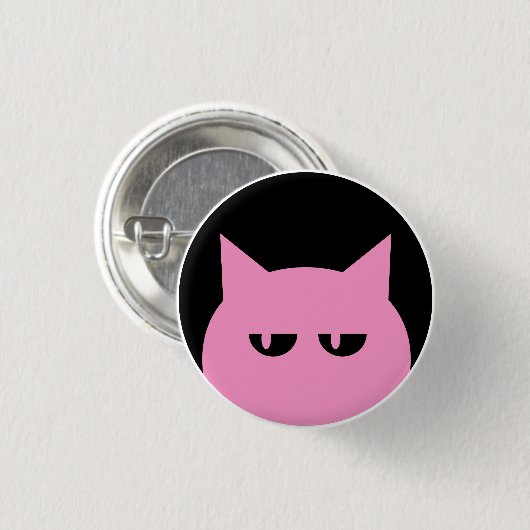 Rosa Pussycat-Button Button (Vorne & Hinten)