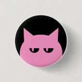 Rosa Pussycat-Button Button (Vorderseite)
