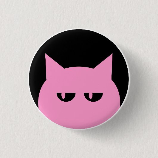 Rosa Pussycat-Button Button (Vorderseite)