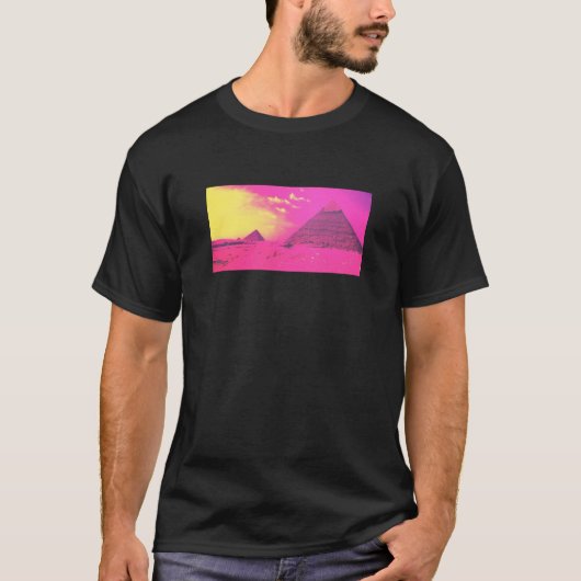Rosa Pyramiden für Männer T - Shirt (Vorderseite)