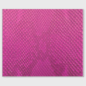 Rosa Python Schlange Hautstruktur Geschenkpapier (Flach)