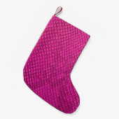 Rosa Python Schlange Hautstruktur Kleiner Weihnachtsstrumpf (Vorderansicht (hängend))
