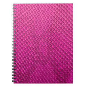 Rosa Python Schlange Hautstruktur Notizblock
