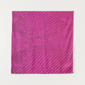 Rosa Python Schlange Hautstruktur Wandteppich (Vorderseite (Horizontal))