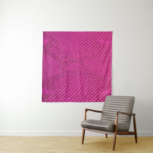 Rosa Python Schlange Hautstruktur Wandteppich (Beispiel (Horizontal))