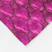 Rosa Python-Schlangenhauttextur Fleecedecke (Ecke)