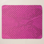 Rosa Python-Schlangenhauttextur Sherpadecke (Vorderseite (Horizontal))
