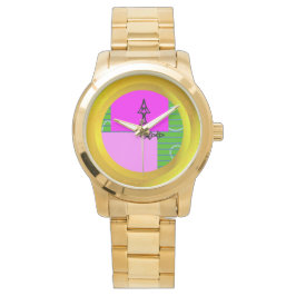 Rosa Quadrate Armbanduhr