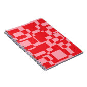 Rosa Quadrate Notizblock (Rechte Seite)